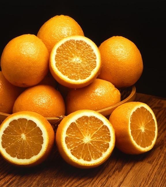 чаша, апельсины