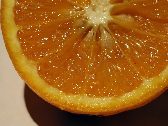 arancia, fette, macro