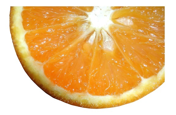 en tranches, fruits, orange