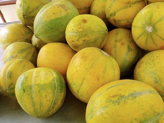 yellow, melon
