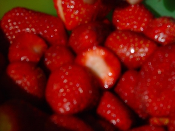 fruit, strawberries
