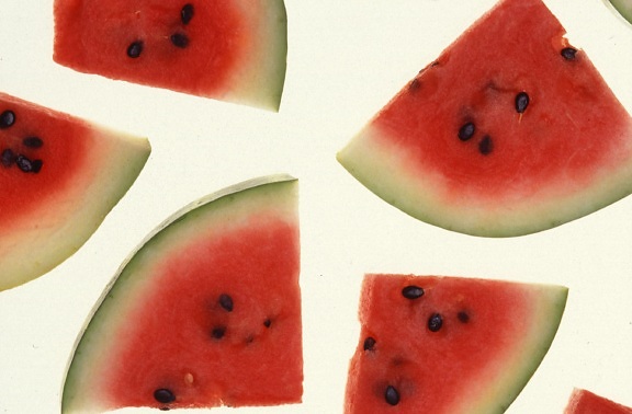 vattenmelon, skivor