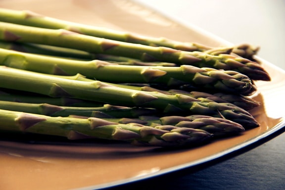 freshly, cooked, asparagus, spears, vegetable