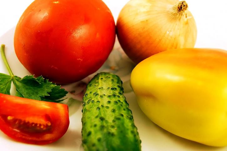 Obst, Gemüse, verschiedene Pflanzen