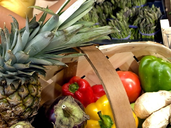 dagligvarer, grønnsaker, dagligvare, markedet