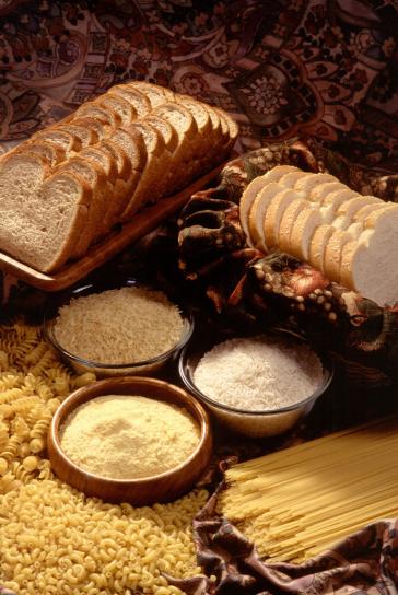 濃縮、パン、小麦粉、コーンミール、米、パスタ