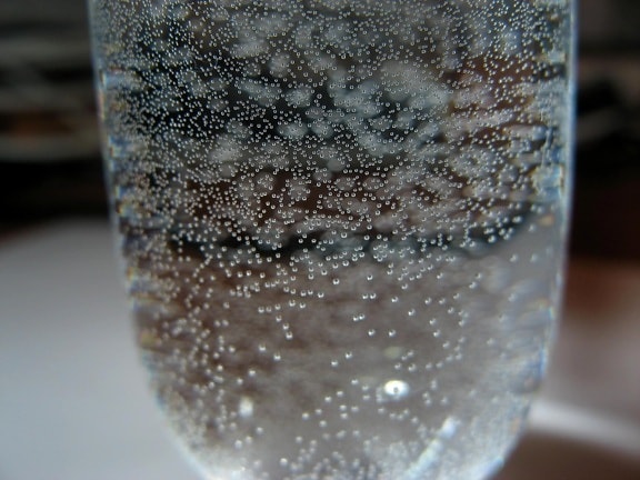 bubbles, glass, water