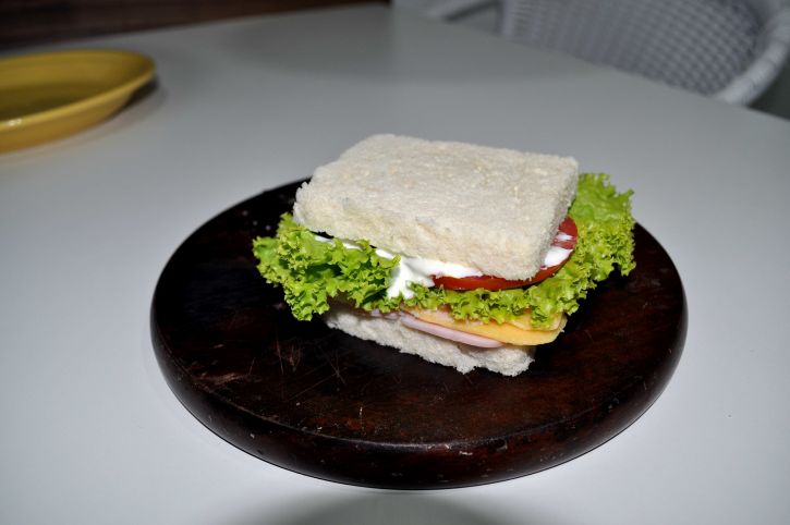 phô mai, bánh sandwich, màu xanh lá cây, salad