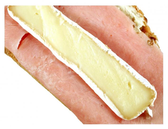 salami, sandwich, billede