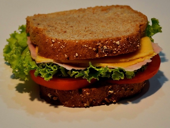wholemeal, bread, sandwich