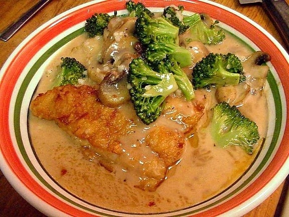catfish, broccoli, piccata, food, cooking, dinner