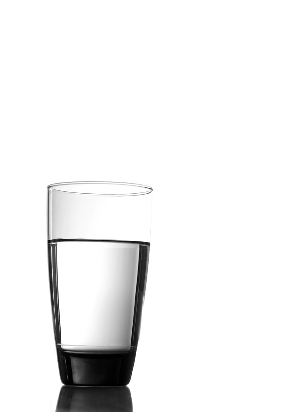 szkło, czyste, woda pitna