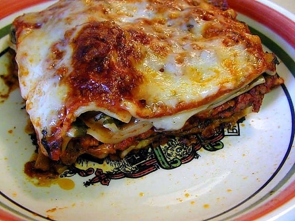lasagne, nourriture