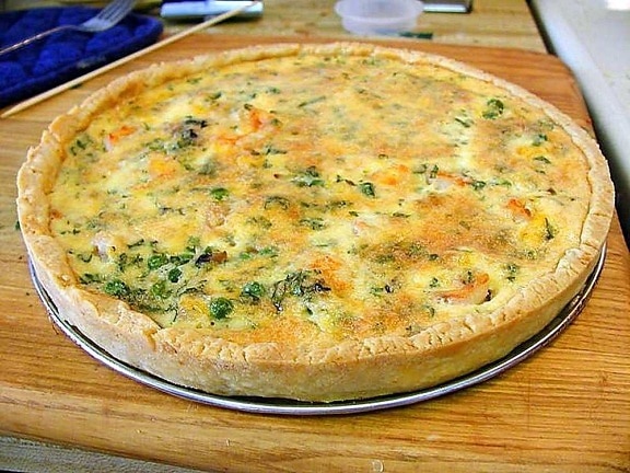 quiche, crust, cooking, food, dinner