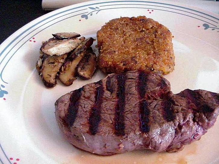 díkůvzdání, steak, rizoto