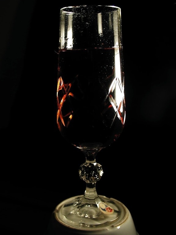 drinking, wine, crystal, glass