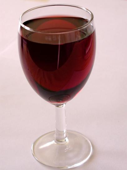 červené víno, sklo, restaurace