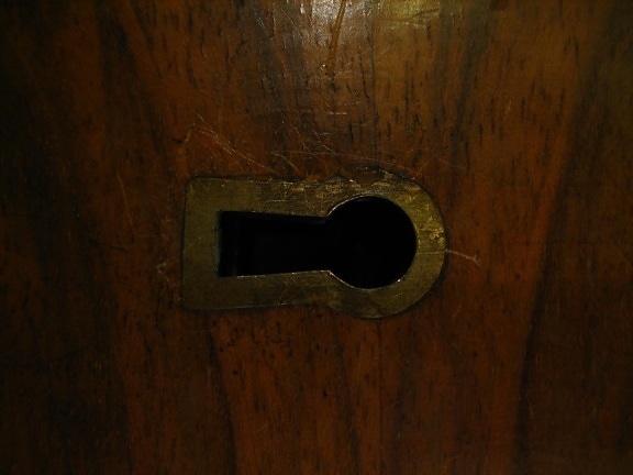 kecil, lemari, pintu, kunci, tua, merah, logam, kayu