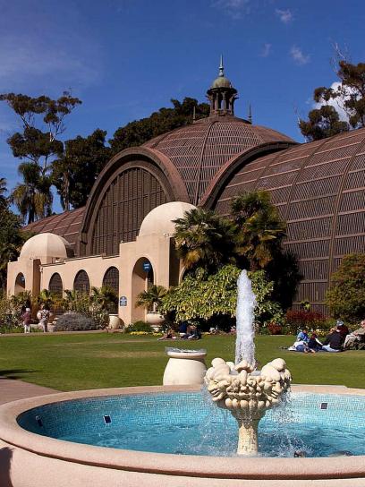 Balboa, parco, arboreum, San Diego
