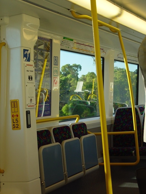 bus, interior