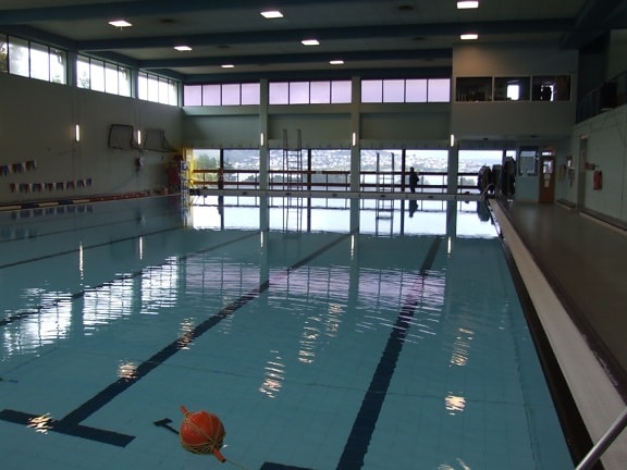 intérieur, olympique, swiming, piscine