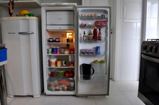 refrigerator, kitchen, food