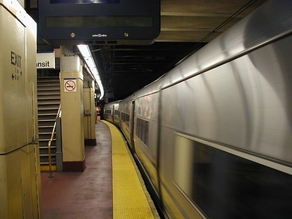 rrail, station, métro