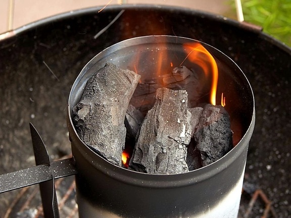 charcoal, chimney, starter