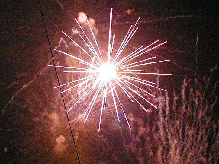 fireworks, sparks, light