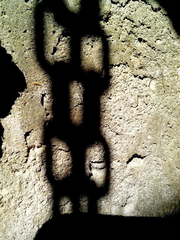 shadow, chains, wall