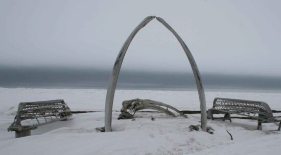 whale, bone, skin, boat, frames, barrow, Alaska