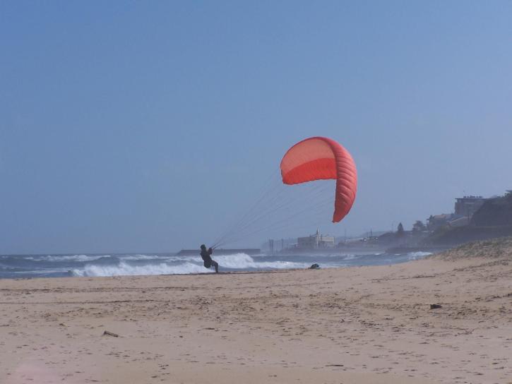kite, lifting, beach