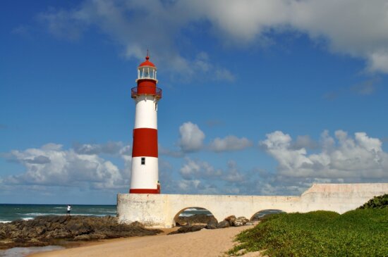 lighthouse, tower, beach