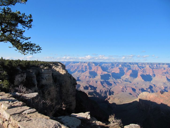grand, canyon, landscape, overlooking