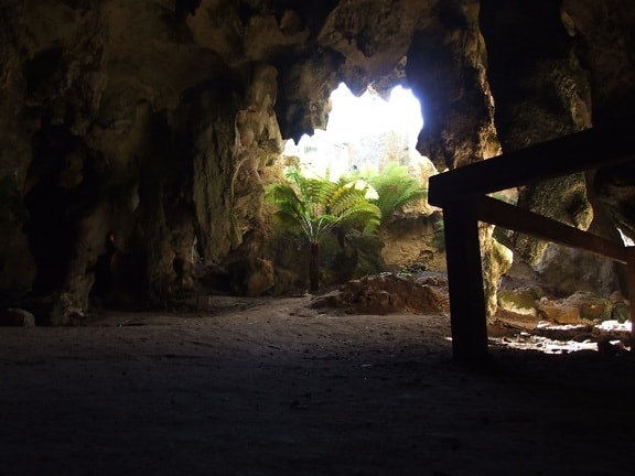 Cave, indgang, naracoorte, Australien