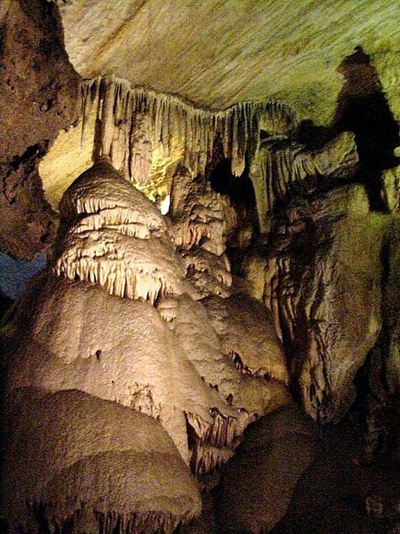 クリスタル、洞窟、自然