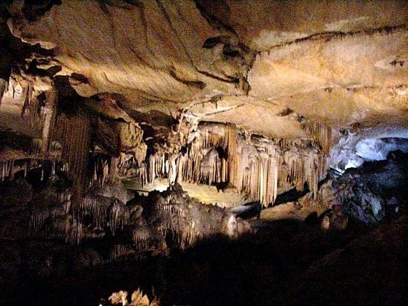 crystal, caves, dark