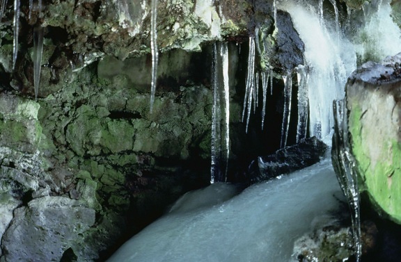 hielo, cuevas, escénico, monumento