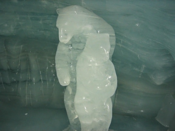 glacial, statue