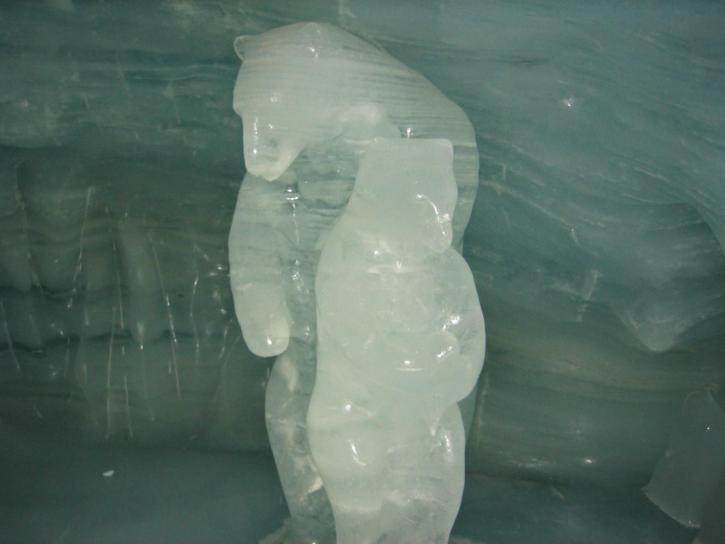 ledový, socha