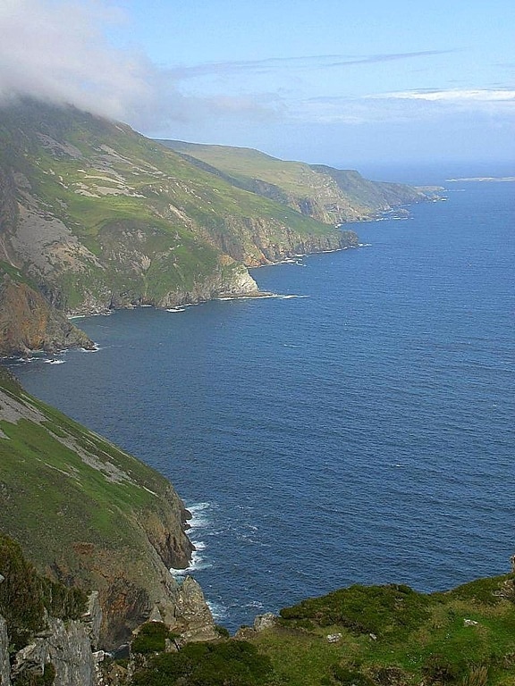 kustlijn, rotsachtige kust kliffen, Ierland, zee, natuur
