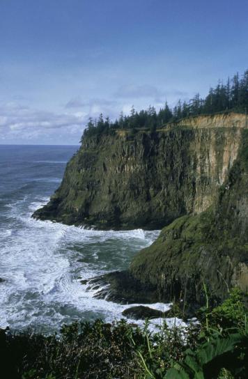 Oregon, pantai, tebing