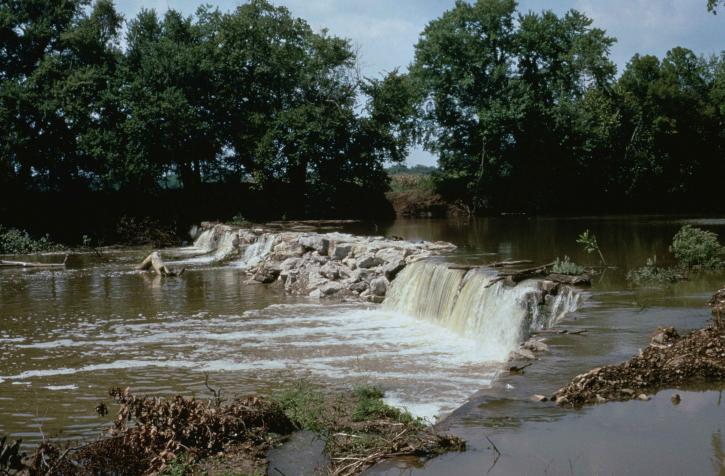 Dam, redland, creek, w stanie Tennessee