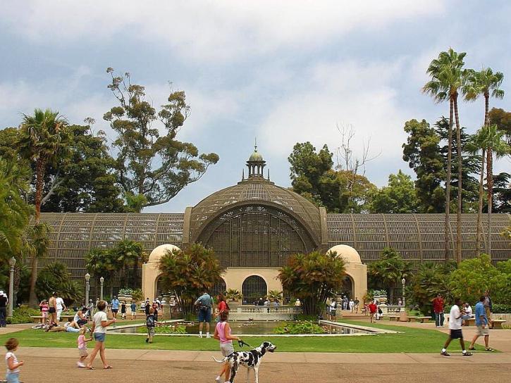 botanical, building, Balboa, park