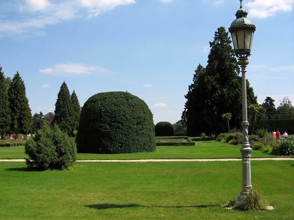 castle, garden, park