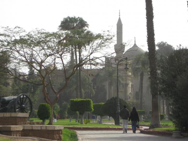 Puutarha pari, kävely, Kairo, Egypti