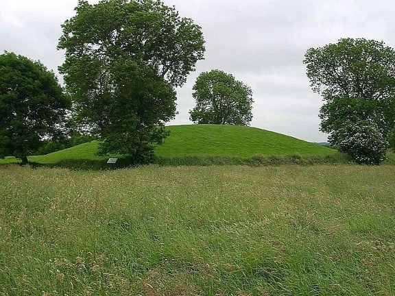mound, top, navan, fort