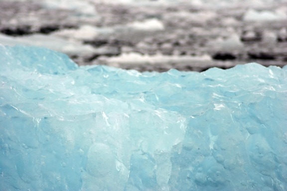 bleu, iceberg, flottant
