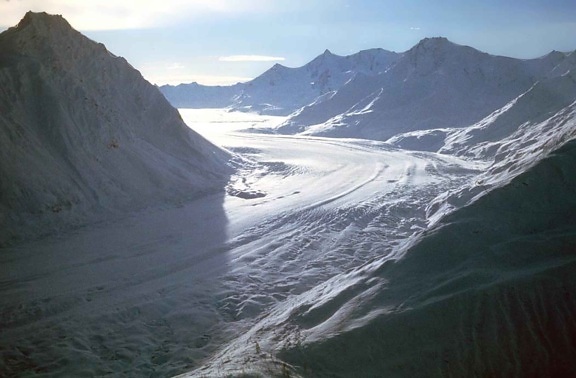 ghiacciaio, aerea, fotografia