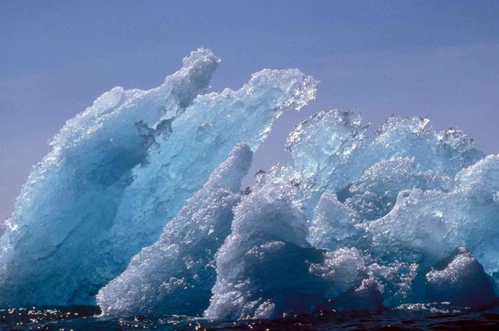 hielo, iceberg, flotación, hielo, pintorescos